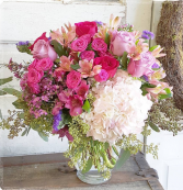 Pink Passion Vase Arrangement
