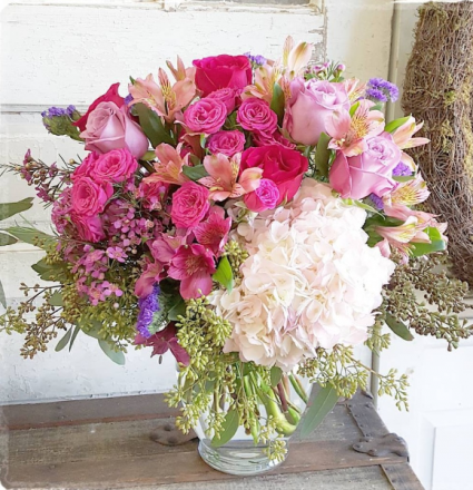 Pink Passion Vase Arrangement