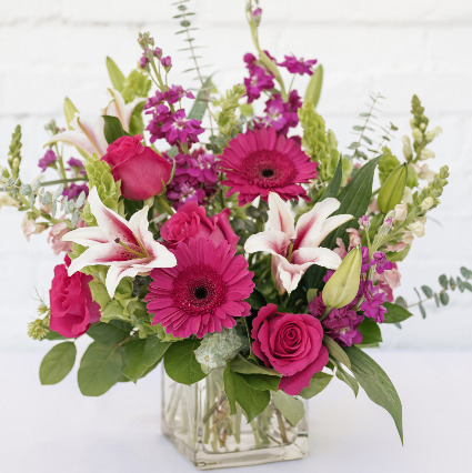 Pink Passion Vase Arrangement