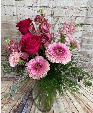 Pink Passion VASE ARRANGEMENT