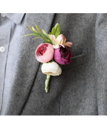 Pink Peony  Boutonniere in Newmarket, ON | FLOWERS 'N THINGS FLOWER & GIFT SHOP