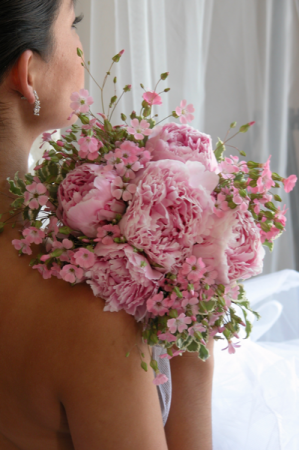 Pink peony Bridal bouquet