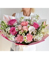 Pink Perfection Bouquet Wrapped