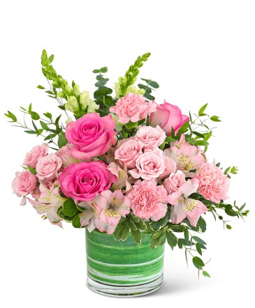 Pink Perfection Flower Arrangement in Nevada, IA | Flower Bed