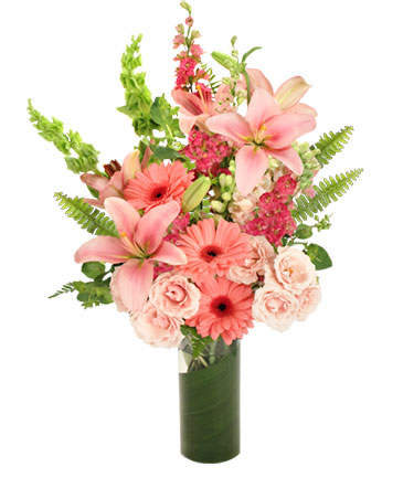 Pink Persuasion Arrangement in Newark, OH | JOHN EDWARD PRICE FLOWERS & GIFTS