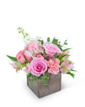 Pink Petal-Pusher Flower Arrangement