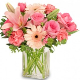 Pink Petals Vase Arrangement
