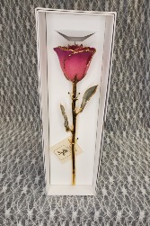 Pink Picasso Gold Dipped Rose 