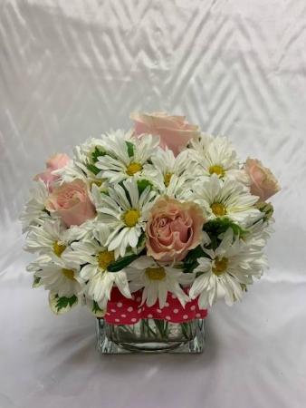 Pink Polka Dots Flower Bouquet