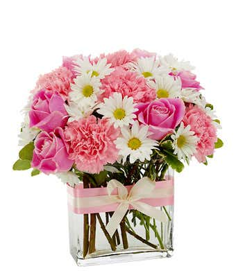 PINK POSIES Vase Arrangement