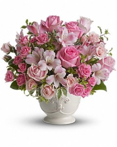 Pink Potpourri Bouquet with Roses ---