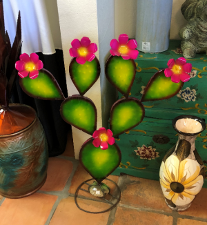 Pink Prickly Pear Metal Art in Casa Grande, AZ | NATURE'S NOOK FLORIST, LLC Pink Prickly Pear Metal Art in Casa Grande, AZ | NATURE'S NOOK FLORIST, LLC