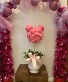 pink  princes topiary 1 only made in store perfect for disney lover silk pink roses 