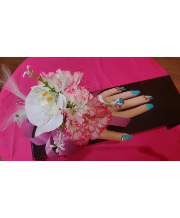 Pink Princess Corsage  in Charlotte, NC | L & D FLOWERS OF ELEGANCE