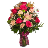 Pink Princess Rose Mix Arrangement