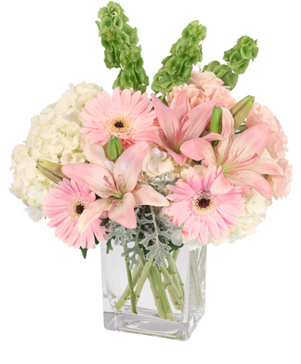 Pink Princess Vase Arrangement Flower Bouquet