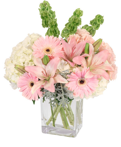 Pink Princess Vase Arrangement In Rockaway Nj Rockaway Flower Design