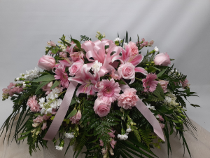 Pink Profusion Sympathy in East Templeton, MA | Valley Florist & Greenhouse Pink Profusion Sympathy in East Templeton, MA | Valley Florist & Greenhouse