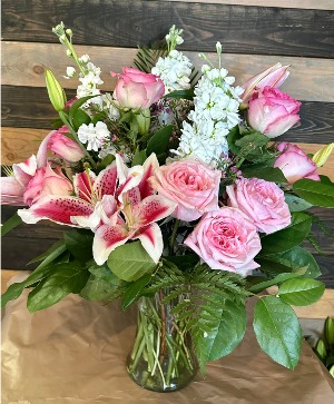 Pink Proposal Fresh Flower arrangement