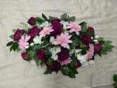 PINK, PURPLE AND WHITE SPRAY SILK