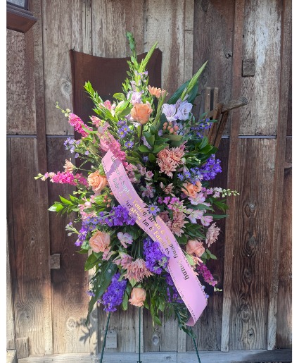Pink & purple Spray Standing Spray