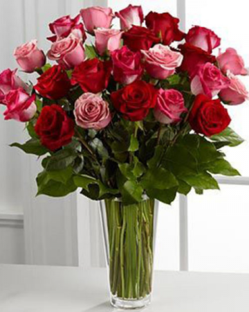 Pink & Red Rose Arrangment