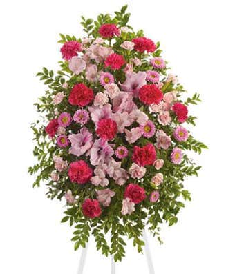 Pink Remembrance Standing Spray