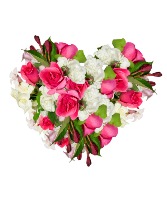 Rose Romance Heart Shaped Bouquet