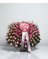 Hot Pink Roses Casket 