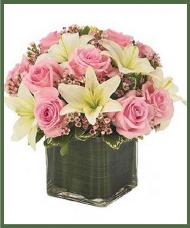 Pink Rose and Lily Bouquet 