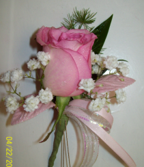 Burst of Pink Prom Boutonniere