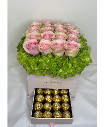 Pink Rose Box & Candy Floral Box in Memphis, TN | Something Pretty Too Flower And Gifts