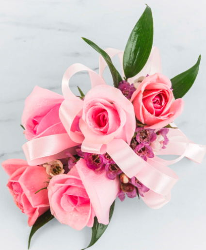 Pink Rose Corsage  