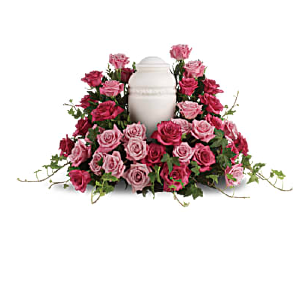 Pink Rose Cremation Wreath 