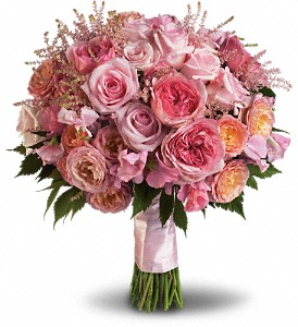 Pink Rose Garden Bridal Bouquet in Woodstock, ON - Smith's Flowers