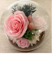 Pink Rose Globe NFS-LPR Lighted Pink Rose