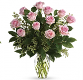 Pink rose vase arrangement  Roses 