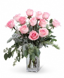Pink Roses (12)  Flower Arrangement