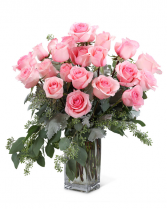 Pink Roses (24) Flower Arrangement