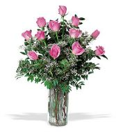 PINK ROSES Vased Roses