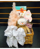 Pink Santa Basket 