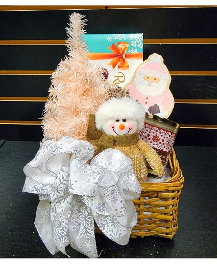Pink Santa Basket 