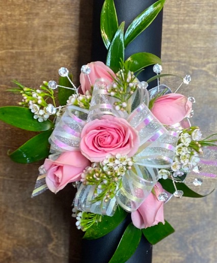 Pretty and Pink Wrist Corsage