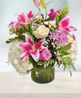  Pink Stardust Flower Bouquet Pink Roses Delivery