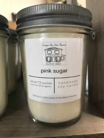 Pink Sugar Candle Candle