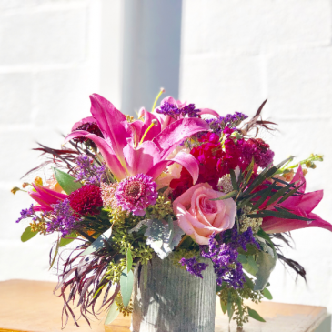 Pink Surprise Vase Arrangment
