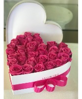 PINK SWEETNESS HEART BOX ARRANGEMENT