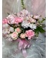 Pink Sweetness Roses, Carnations and Alstro