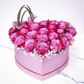 PINK TENDER HEART 25 Roses elaborated with delicacy for a special person