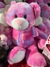 Pink Tie Dye Plush Bear Gift Item
